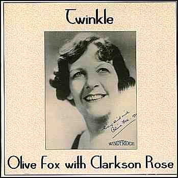 Olive Fox with Clarkson Rose  CD 