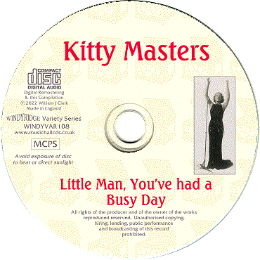 Kitty Masters - Little Man You've had a Busy Day CD 